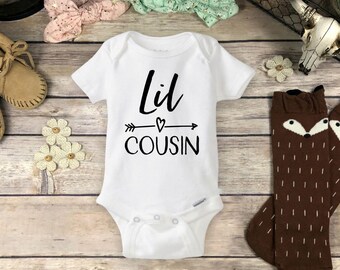 Little Cousin Baby Onesie: Pregnancy Announcement Bodysuit