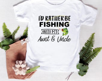 Custom Fishing Baby Onesie: Grandpa, Aunt, Uncle, Daddy Gift