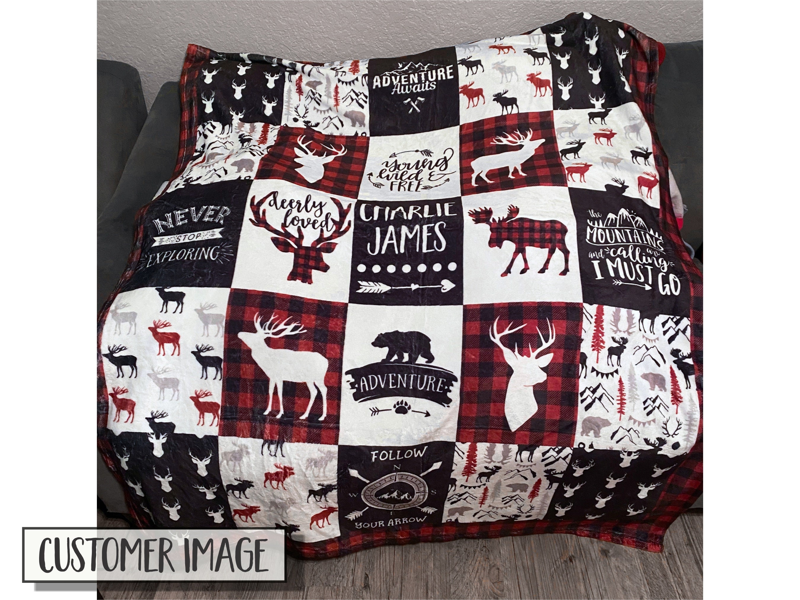 Lumberjack baby blanket new arrivals