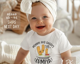 Little Lumpia Baby Onesie®: Funny Filipino Food Bodysuit