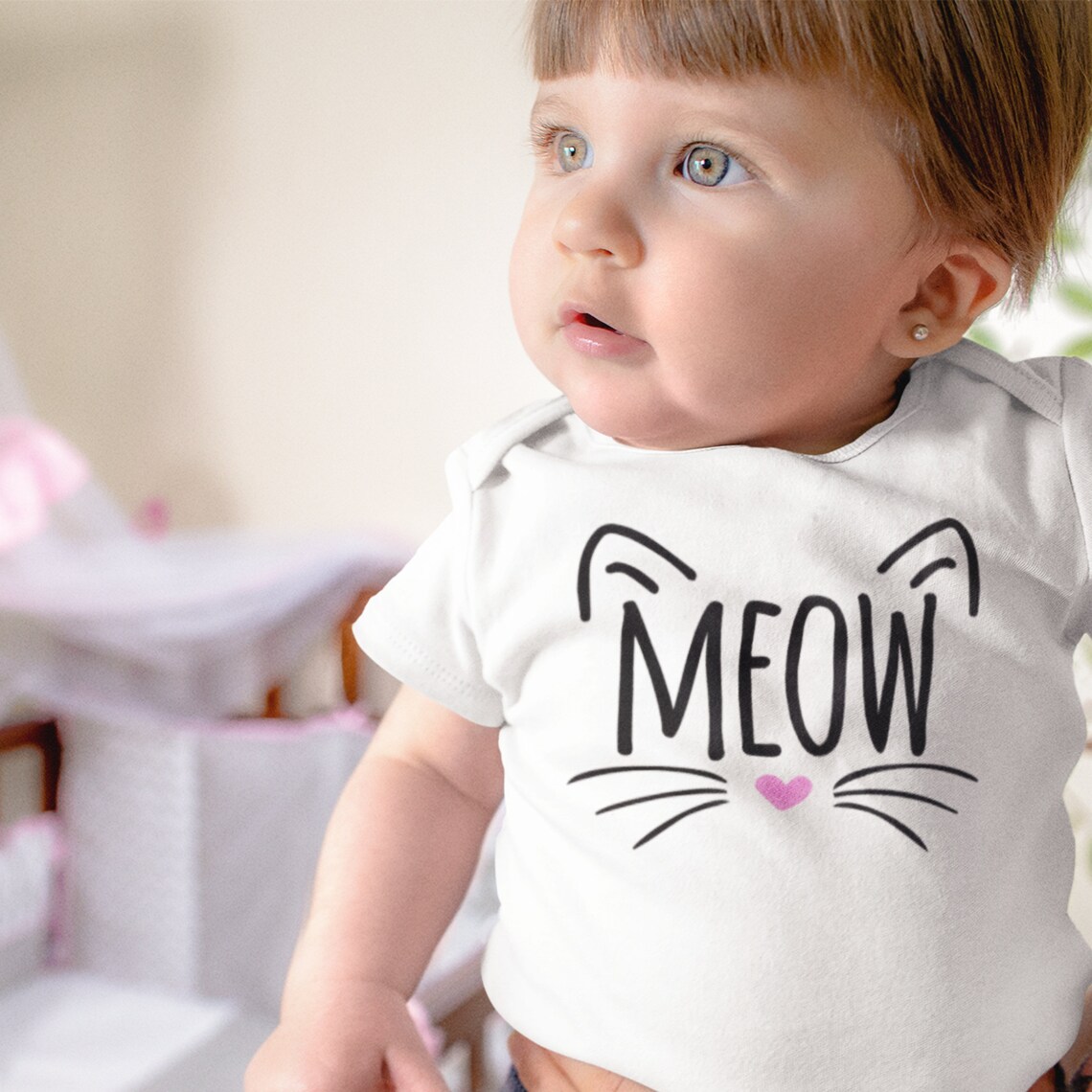 Kitten Onesie® Meow Cat Baby Shower Gift for Baby Girl or Etsy