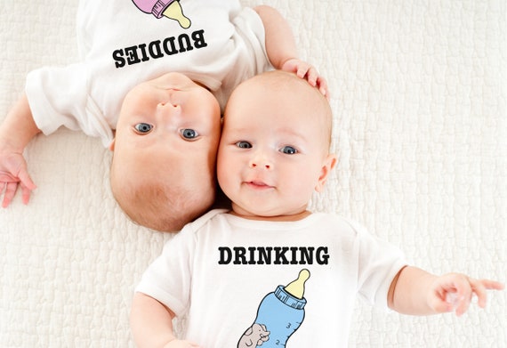 Boy and online girl matching onesies