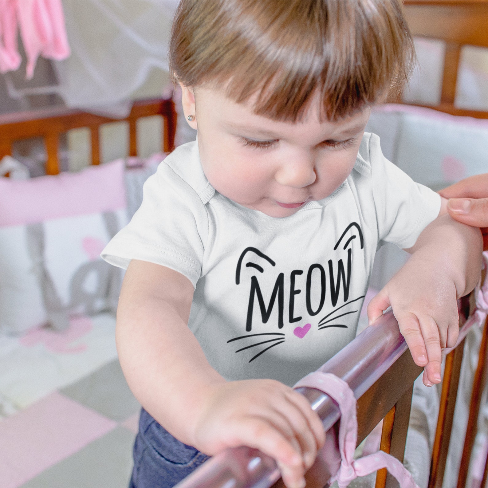 Kitten Onesie® Meow Cat Baby Shower Gift for Baby Girl or Etsy