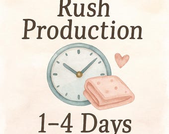 Rush My Blanket Order – Express Production Upgrade (Rushes Production Time Only, Shipping Speed Chosen at Checkout)