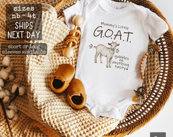 Farm Baby Shower Gift, Goat Farm Onesie® Bodysuit, Cute Goat Outfit, Funny Farm Shirts Country Baby Clothes Boy, Mommy's Little Goat Shirt