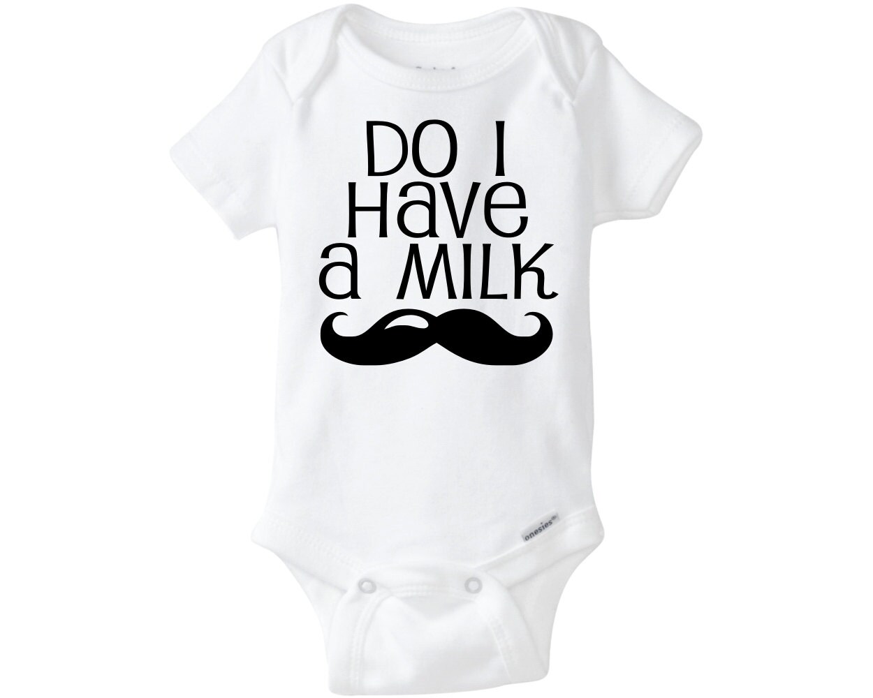 Milk Mustache Onesie® Cute and Funny Hipster Baby Shirt - Etsy