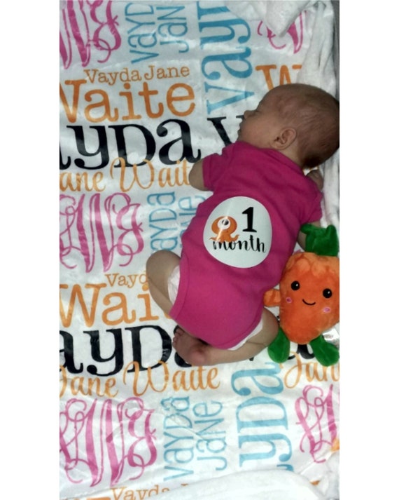 etsy baby name blanket