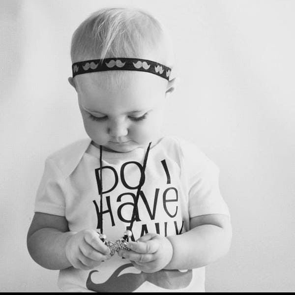 Girls Mustache Shirt Etsy