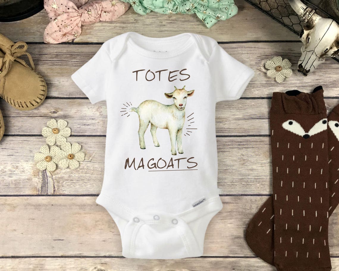 Totes Ma Goats Onesie® Cute Farm Onesie® Baby Boy or Girl Etsy