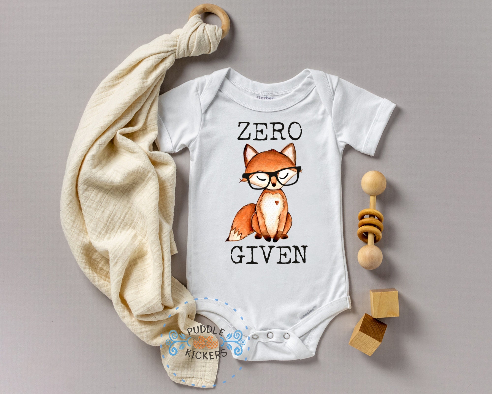 Zero Fox Given Onesie® Fox Onesie, Baby Shower Gift, Hipster Boho Bab…