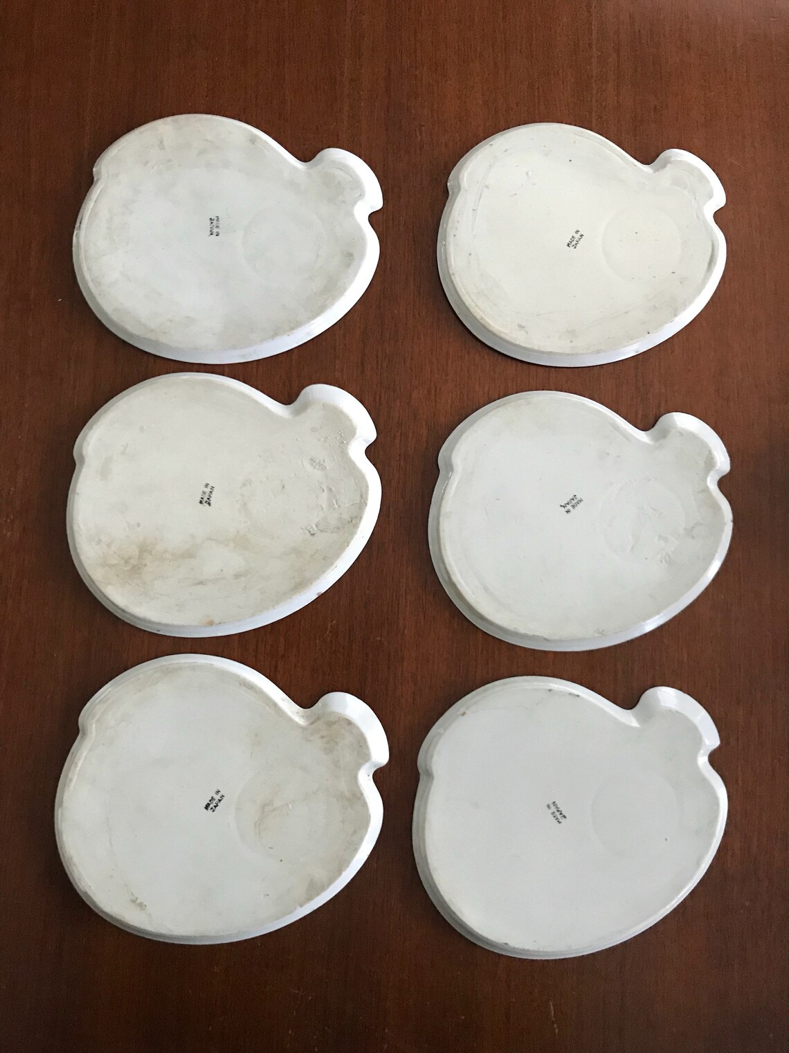 Vintage Snack Set Plates Made in Japan Hand Painted Yellow Etsy