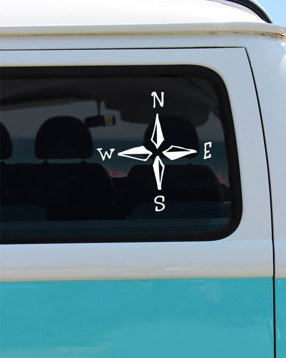 Items similar to Compass Vinyl Decal on Etsy