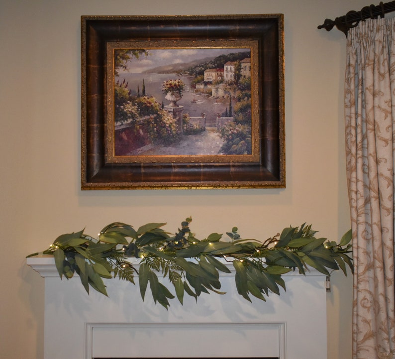 6 Bayleaf Eucalyptus Garland With LED Light Etsy