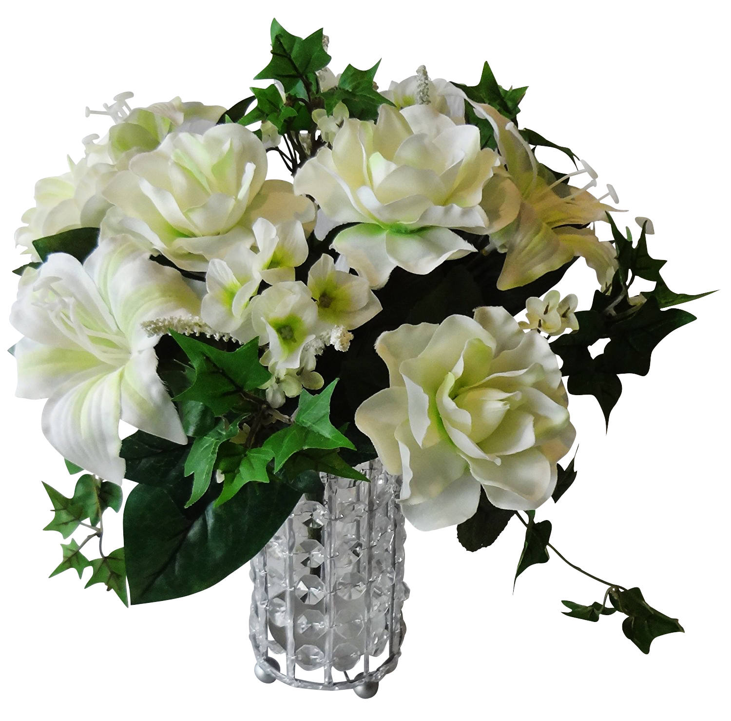 14 Gardenia/Lily/Mini Ivy Wedding Bouquet Etsy