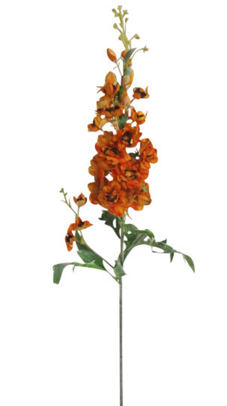 38 Real Touch Delphinium Spray Gold Pack of 6