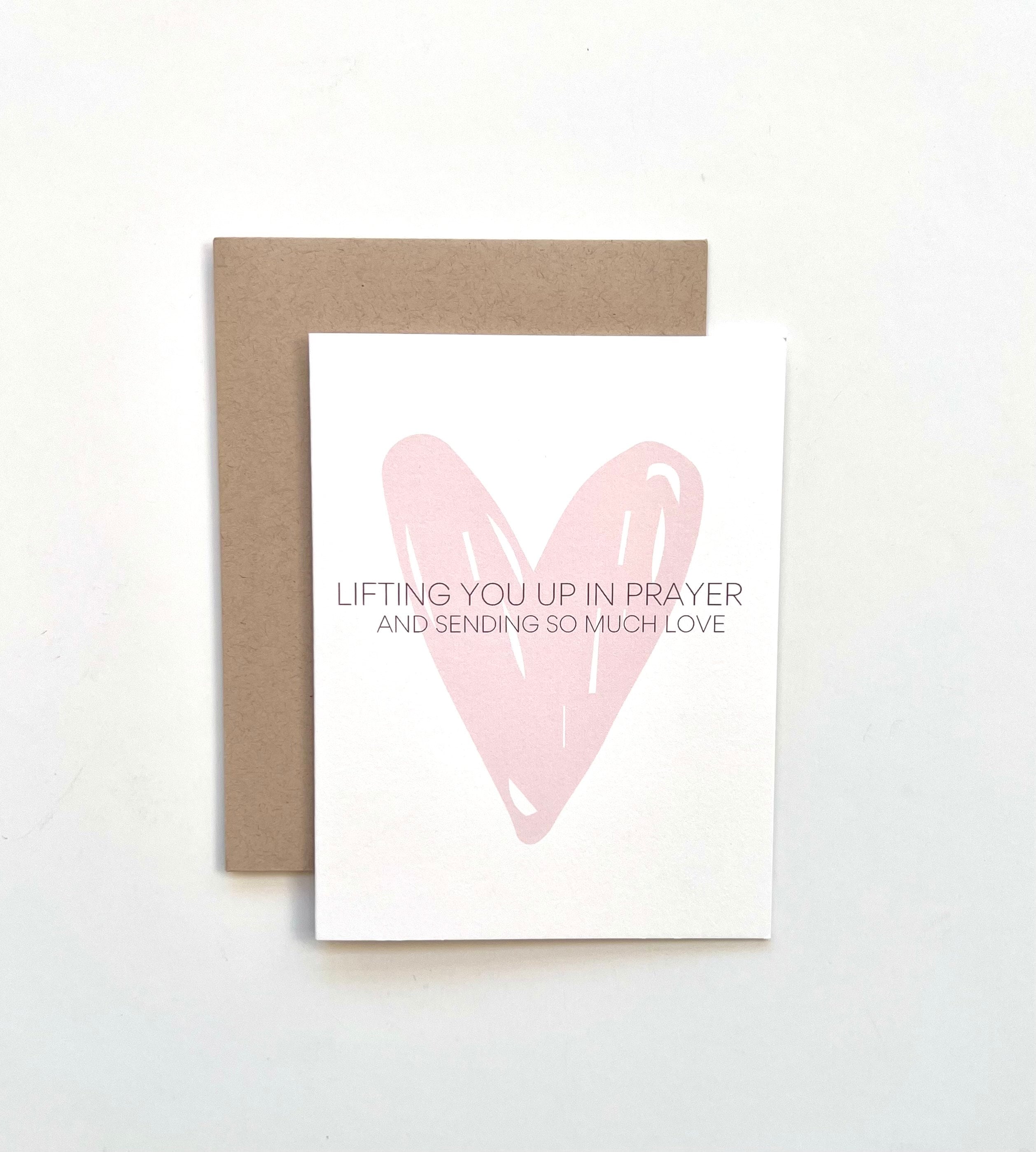 Lifting You Up in Prayer: Encouragement Card