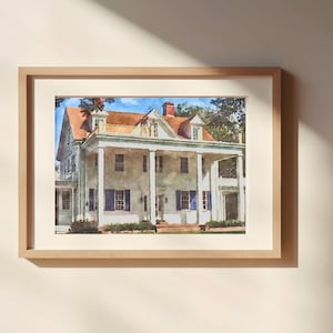 Noah and Allie&#39;s House Watercolor Painting Unframed Matte Poster Art Print