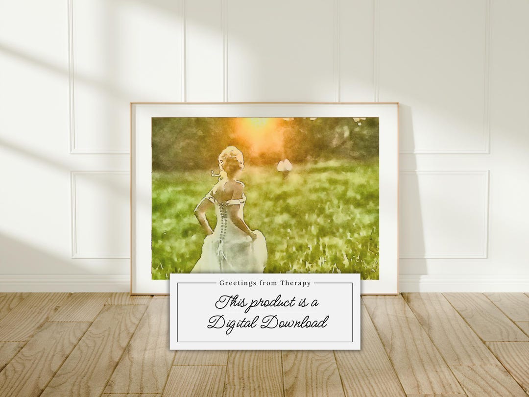 Love Story Watercolor Painting Digital Art Print - Etsy