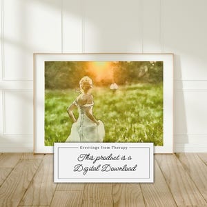 Love Story Watercolor Painting Digital Art Print