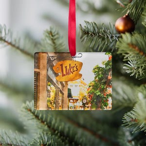 Luke&#39;s Watercolor Clear Rectangle Acrylic Ornament