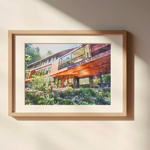 Cullen House Aquarell Malerei Ungerahmtes Matt Poster Kunstdruck