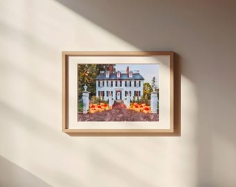 Alison's House Watercolor Painting Unframed Matte Poster Art Print
