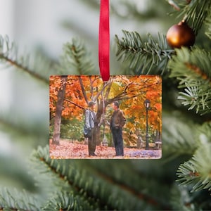 Harry and Sally Watercolor Clear Rectangle Acrylic Ornament