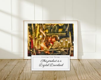 Ryan and Marissa Watercolor Painting Digital Art Print