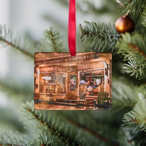 Dinner at Luke&#39;s Watercolor Clear Rectangle Acrylic Ornament