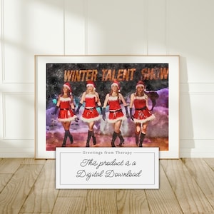Kunststoffe Talent Show Aquarell Malerei Digital Art Print