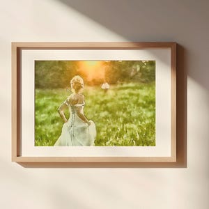 Love Story Watercolor Painting Unframed Matte Poster Art Print