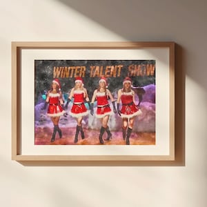 Plastics Talent Show Aquarellmalerei Ungerahmter matter Poster-Kunstdruck