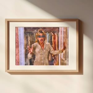 I Am Not Mature Enough for This Watercolor Painting Unframed Matte Poster Art Print