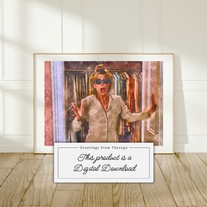 I Am Not Mature Enough for This Watercolor Painting Digital Art Print