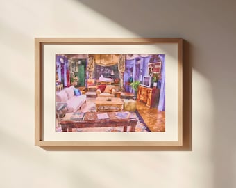 Apt 20 Watercolor Digital Illustration Art Print, Thick Matte Paper