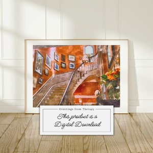 Elizabeth James Entryway Watercolor Painting Digital Art Print
