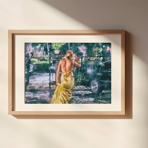 Frost Yourself Dress Watercolor Painting Unframed Matte Poster Art Print