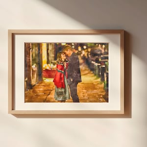 About Time Watercolor Painting Unframed Matte Poster Art Print