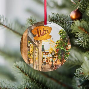 Luke&#39;s Watercolor Clear Round Acrylic Ornament