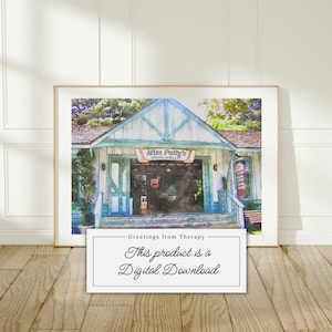 Miss Patty&#39;s Watercolor Painting Digital Art Print