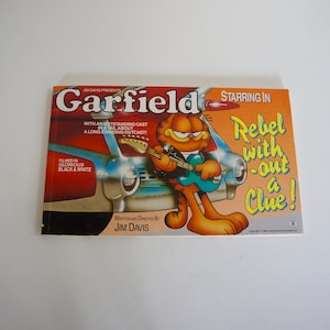 Rocznik, 1970, Garfield wystąpili w Rebel bez pojęcia, Jim Davis, Garfield, Historia książki, fikcja, retro, ilustracje, humor, prezent, Tata