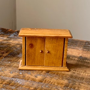 Vintage, 1:12th Scale, Kitchen, Dining Room, Living Room, Mid Century, Modern, Cupboard, Sideboard Unit, Miniature, Collectible, Gift, Wife