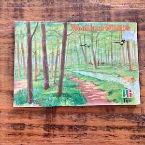 Vintage, PG Tips, Woodland Wildlife, UK, Trees, Animals, Insects, An Album of Collectible Tea Cards, Complete, Woodland, Woods, Gift, Retro