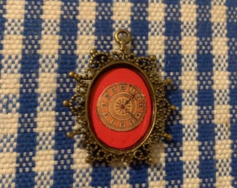 Handmade, 1:12th Scale, Dolls House, Ornate, Metal, Wall Clock, Ornament, Period, Display, Miniature, Collectible, Scale Model, Gift, Wife