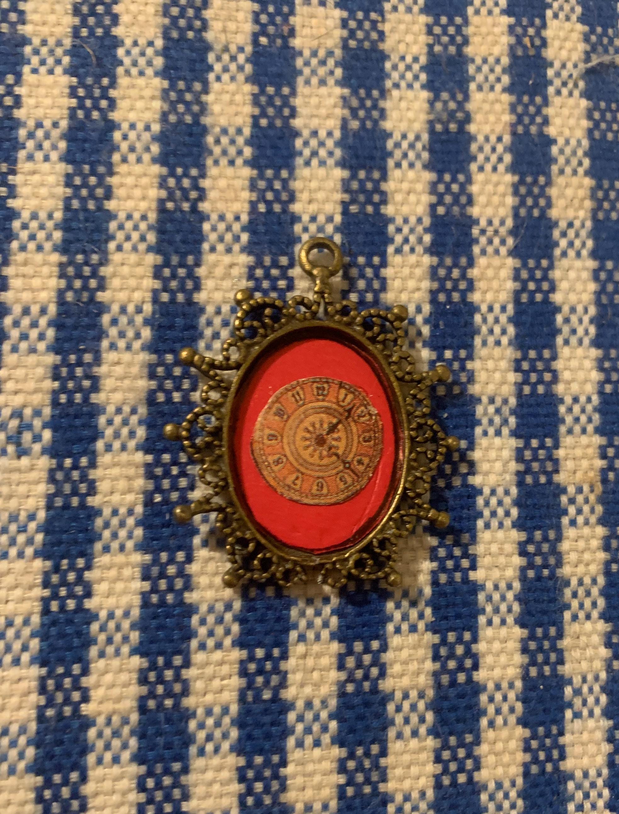Camino In Stile Francese Per Casa Delle Bambole Scala 1/12 – Con Orologio, Usato - Foto 3