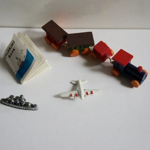 Vintage, 1:12th Scale, Dolls House, Miniature, Toys, Train, Plane, Ship, Colouring Book, Collectible, Scale Model, Display, Bedroom, Son