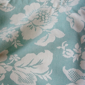 Beautiful, Green And Cream Floral, Medium Weight, Cotton, Damask, Upholstery, Home Decor, Fabric, Costume, Design, Cushions, Craft, Supplies