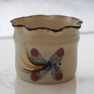 Cru, S. Duncan, poterie, Pot, Vase, fabriqué dans le Devon, South Devon artisanat et meubles Centre, Modbury, décoration, cadeau, mère, fille