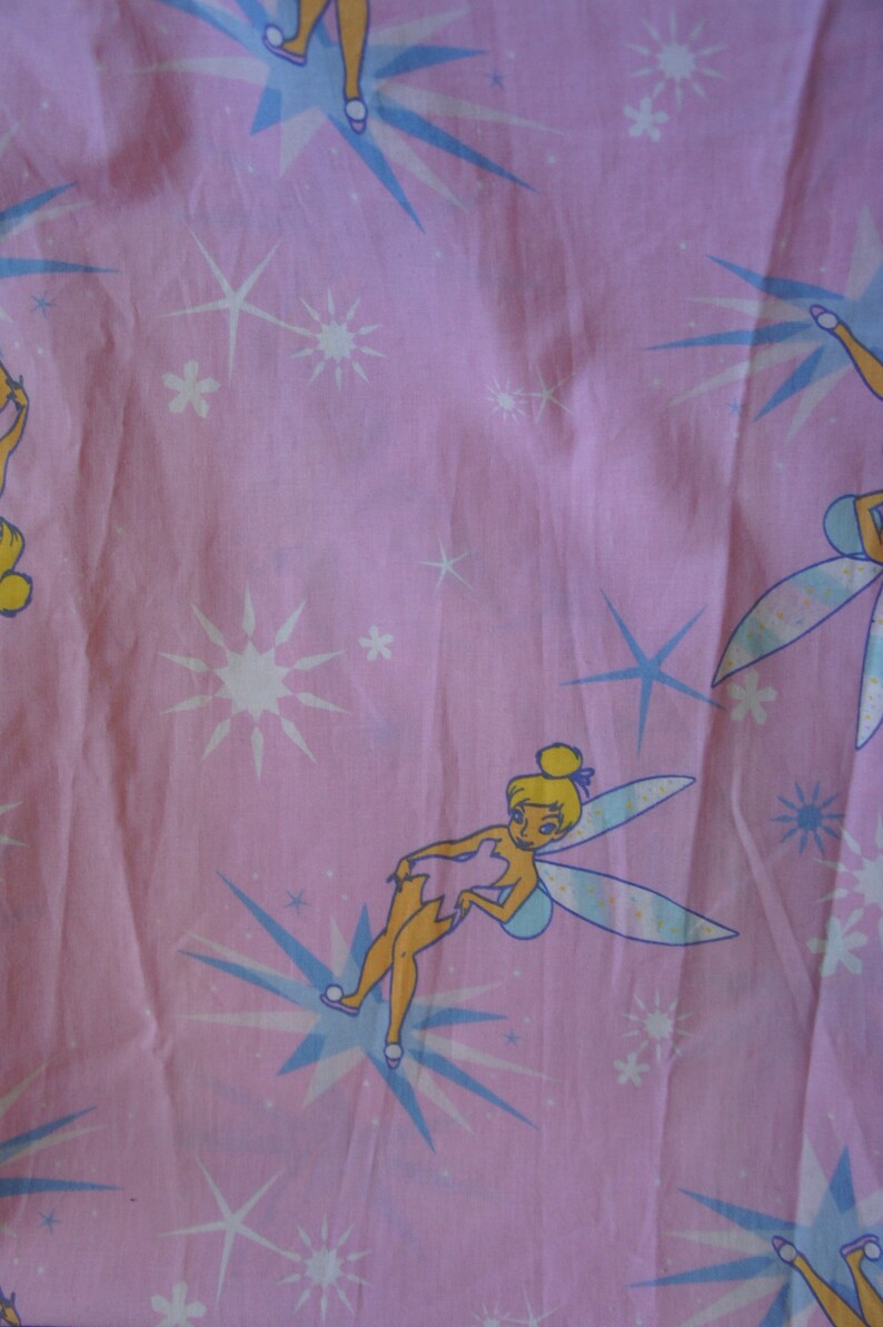 Window Dressing With Tinkerbell Fairy Daughter Tie Backs Pink Pair Of Peter Pan Girl Bedroom Disney Vintage Home Curtains