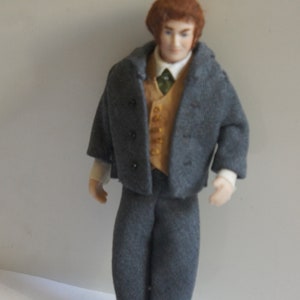 Vintage, Künstler, Handarbeit, Hand gekleidet, Maßstab 1:12, Puppenhaus, Gentleman, Figur, Mann, Vater, Puppe, viktorianischen, edwardianischen, Mid Century